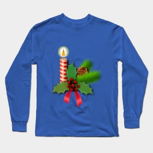 Christmas Candle & Decorations Long Sleeve T-Shirt